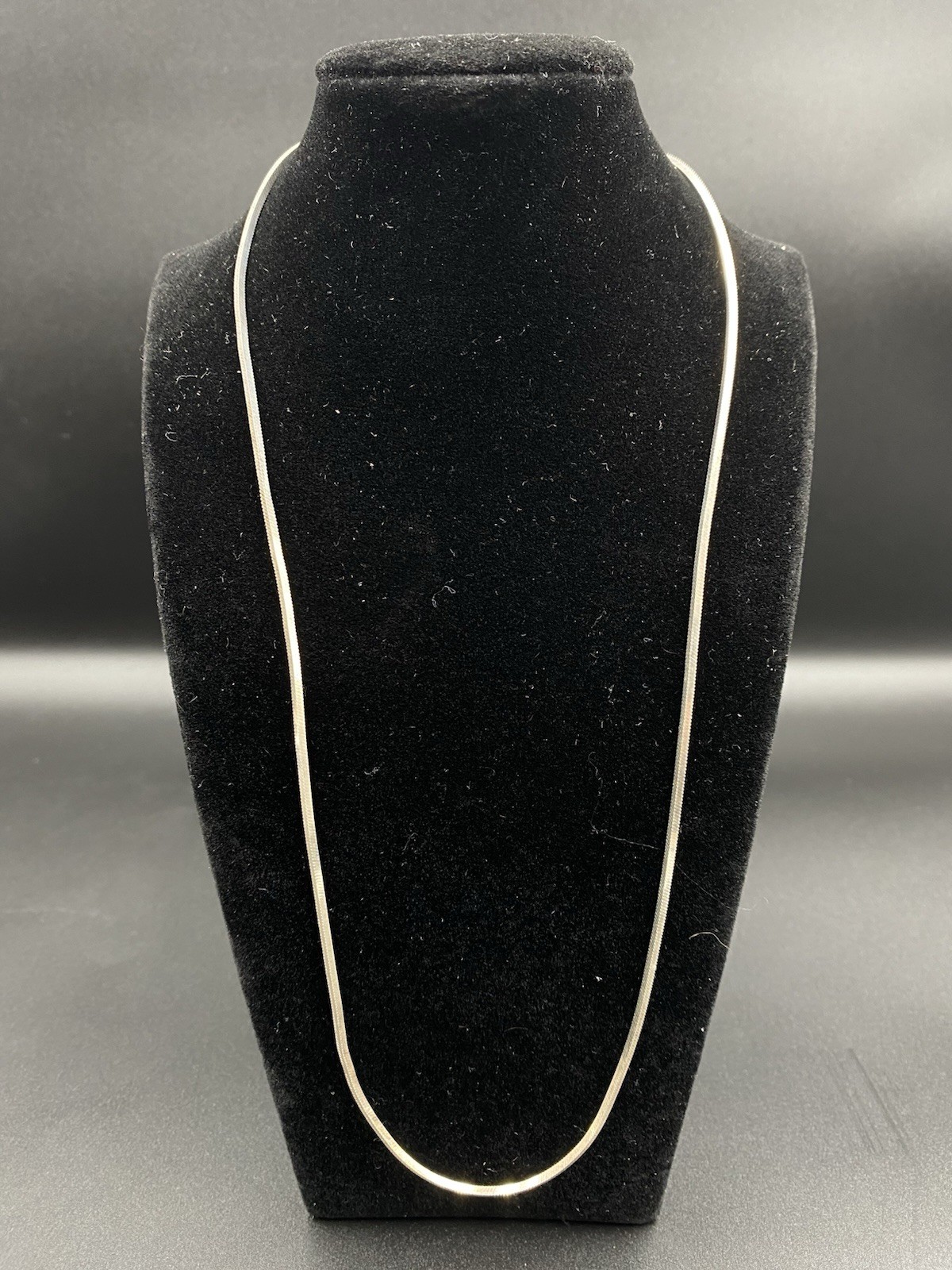 Solid 925 Sterling Sliver Herringbone Square Chai… - image 1