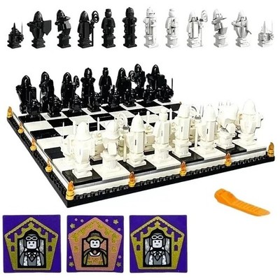 876 Teile Harry Potter Zauberer Schach Set Spiel Bausteine MOC Steine Spielzeug Geschenk