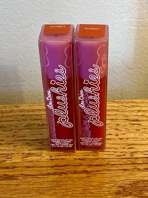 2X Lime Crime Plushies Sorbet Soft Focus Lip Veil Liquid Lipstick 0.11 SET of 2