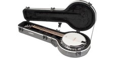 NEW SKB 6-STRING BANJO UNIVERSAL DELUXE HARDSHELL HARD BANJITAR CASE TSA FLIGHT