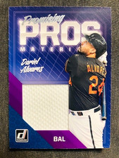 2018 Panini Donruss Dariel Alvarez Promising Pros Materials Jersey Relic Card
