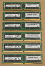 SIX x Samsung RDIMM 2Rx4 DDR4 2933MHz 64GB RAM ECC M393A8G40MB2-CVF 