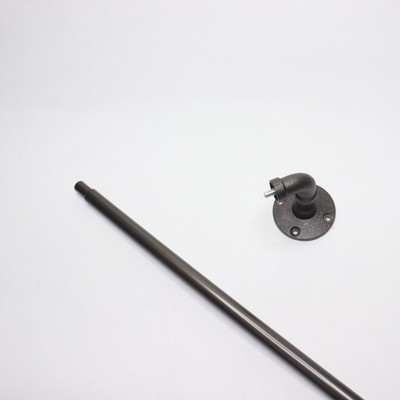 Pipe Wrap Around Curtain Rod 48'' - 86'' Adjustable, 5/8''  31065-VB48