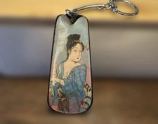 Japan Ukiyoe shoehorn keychain pocket rare limited from Japan