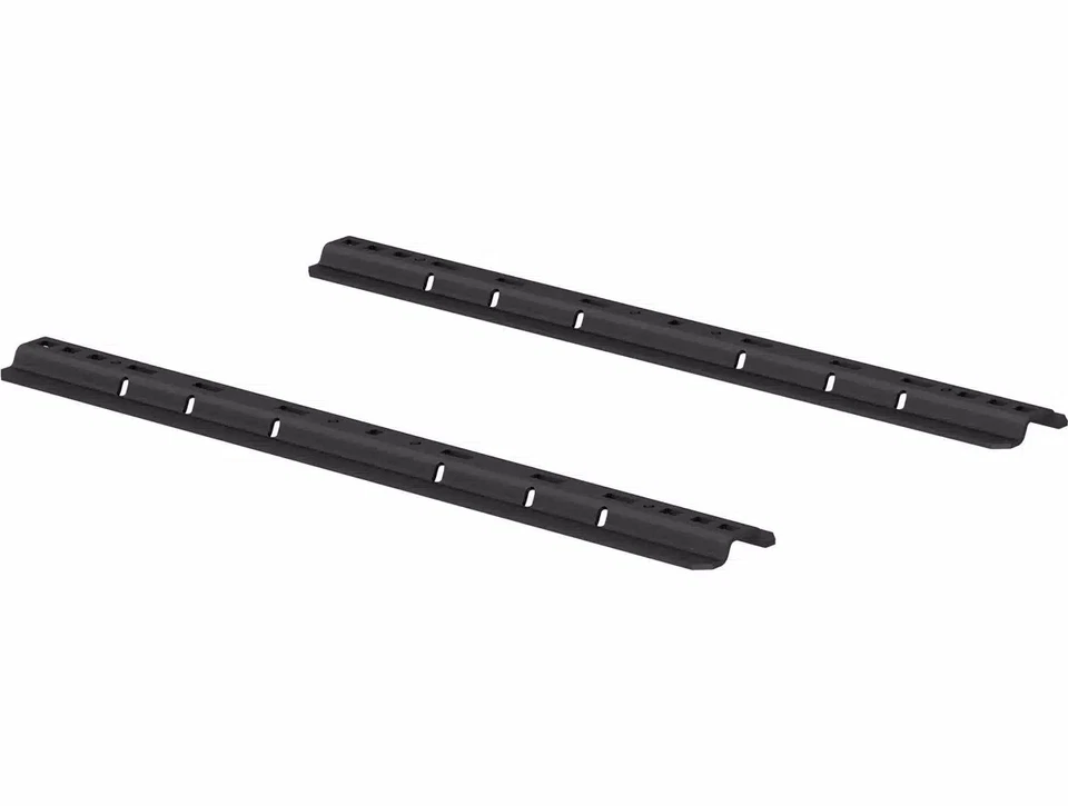Curt 5th Wheel Hitch Universal Base Rails (w/o Brackets) Gloss Black Foto 2 de 2