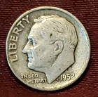 1952-D Roosevelt Dime 90% Silver Free Shipping
