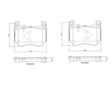 Bremsbeläge P 50 171 BREMBO für MERCEDES-BENZ GLC S-KLASSE