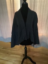 Cape sleeve open front blazer black new with tags
