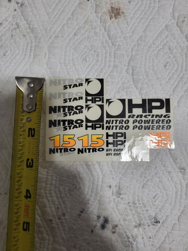  Vintage HPI Nitro Star .15  Decals