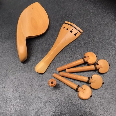 VIOLA Boxwood Parts Accessories Set FULL SIZE Pegs Endpin Tailpiece Chinrest USA