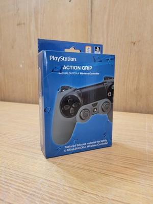 PlayStation PS4 DualShock 4 Action Grip Silicone Controller Cover Gray New