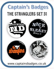 Set of 4 Stranglers Badges 25mm - Sets 31 to 37