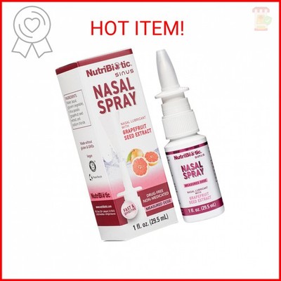 NutriBiotic Nasal Spray 1 Fl Oz | Nasal Lubricant with Grapefruit Seed Extract &
