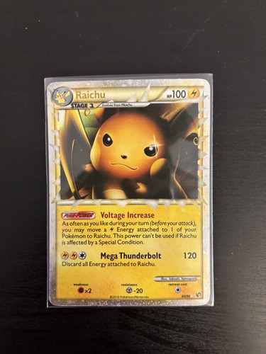 Pokemon Raichu Prime 83/90 HS Undaunted Holo Ultra Rare