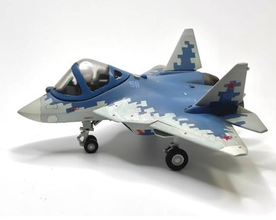 3DPrinted Cute Version Russian Air Force SU-57 Fighter Jet Static Model Ornament