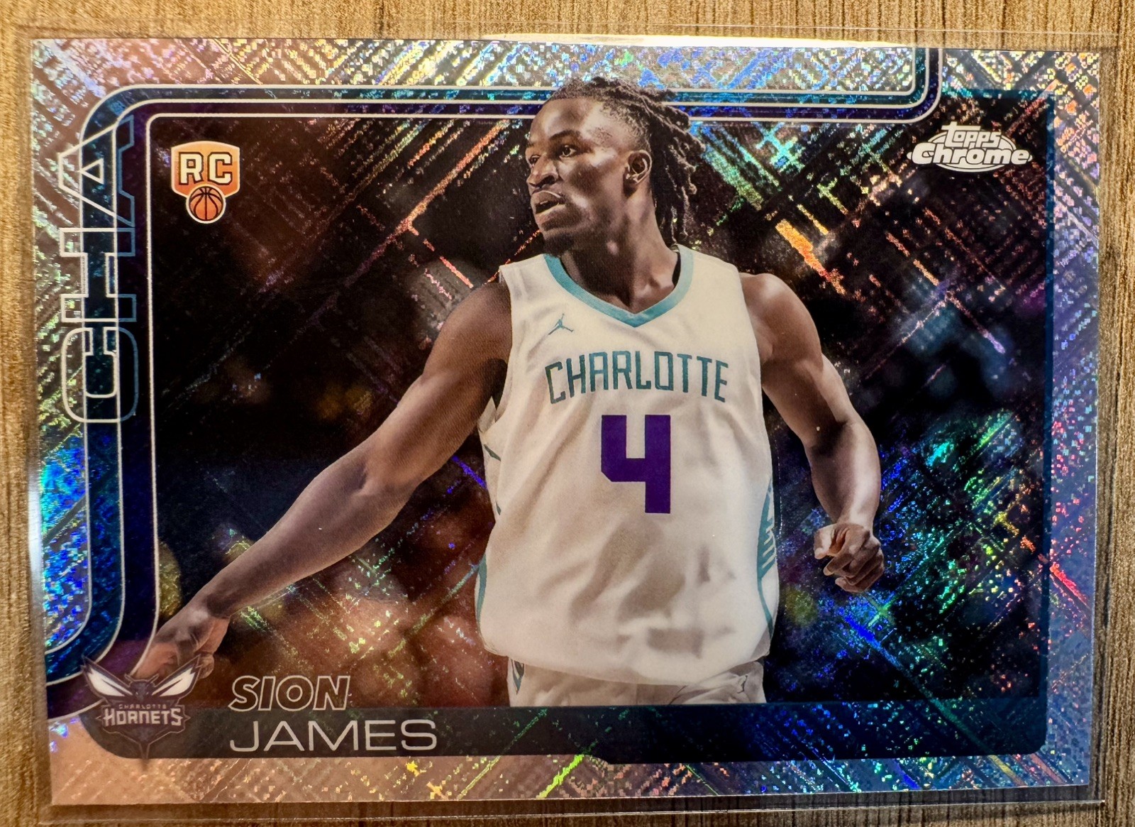 2025-26 Topps Chrome Sion James RC 283 Skylight Refractor Rookie Exclusive