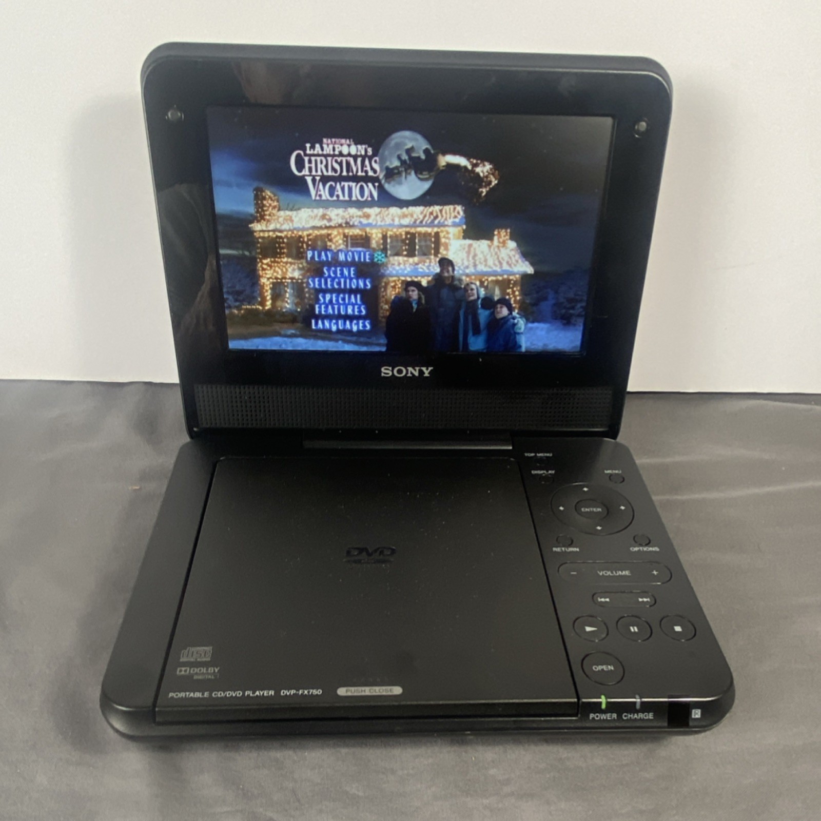 7" Widescreen Lcd, 2 Headphone Jacks, Black
