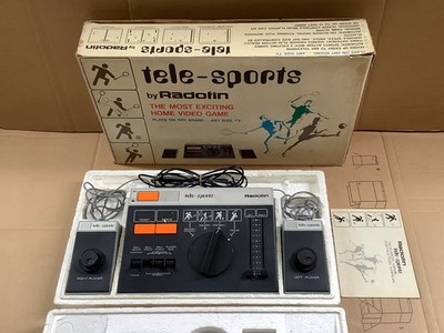 Vintage RADOFIN Tele Sports Pong Video Game Console Konsole BOXED