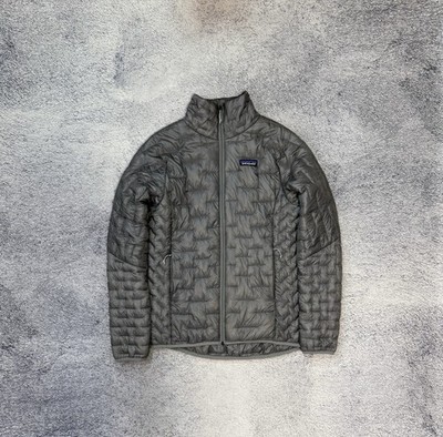 Patagonia Micro Puff Jacket Women s M Gray Ultralight Insulated Pertex Quantum