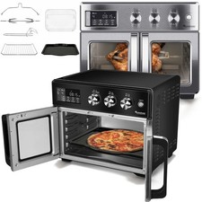 B-Ware Minibackofen (32L) 1700W Heißluftfritteuse Dörrgerät Heißluftofen Grill