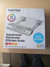 Salter Aquatronic Glass Digital Kitchen Scale - Silver