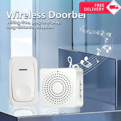 Wireless Doorbell USB Receiver Waterproof Long Range Smart Chime Home Bell Kit