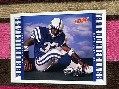 1999 UD VICTORY RC #384 EDGERRIN JAMES COLTS H.O.F NMMT FOOTBALL ROOKIE CARD! - Photo 1/2