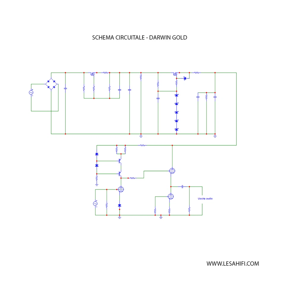 [DARWIN GOLD] PCB DIY KIT Preamplificatore Valvolare LINEA 6N6P / Tube Preamp - Immagine 2 di 3