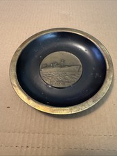 USS General George M. Randall (AP-115) VTG. Bronze/Brass Wall Dish Tray Display