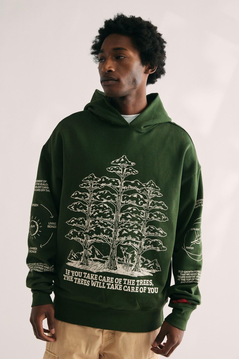 Urban Outfitters CHNGE Trees Are The Roots Hoodie Sweatshirt Size