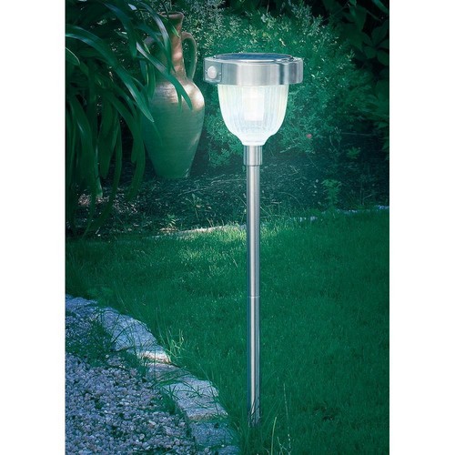 LED Solarlampe Bewegungsmelder Gartenlampe Solarleuchte Asinara Gartenstrahler - Bild 2 von 3