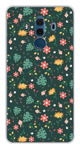 Coque en silicone imprimée compatible Huawei Mate 10 Pro Liberty monstera - Bild 1 von 3