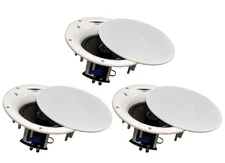 3 Pack - TDX 6.5" 2-Way Ceiling Wall Home Theater Speaker Flush Mount White New