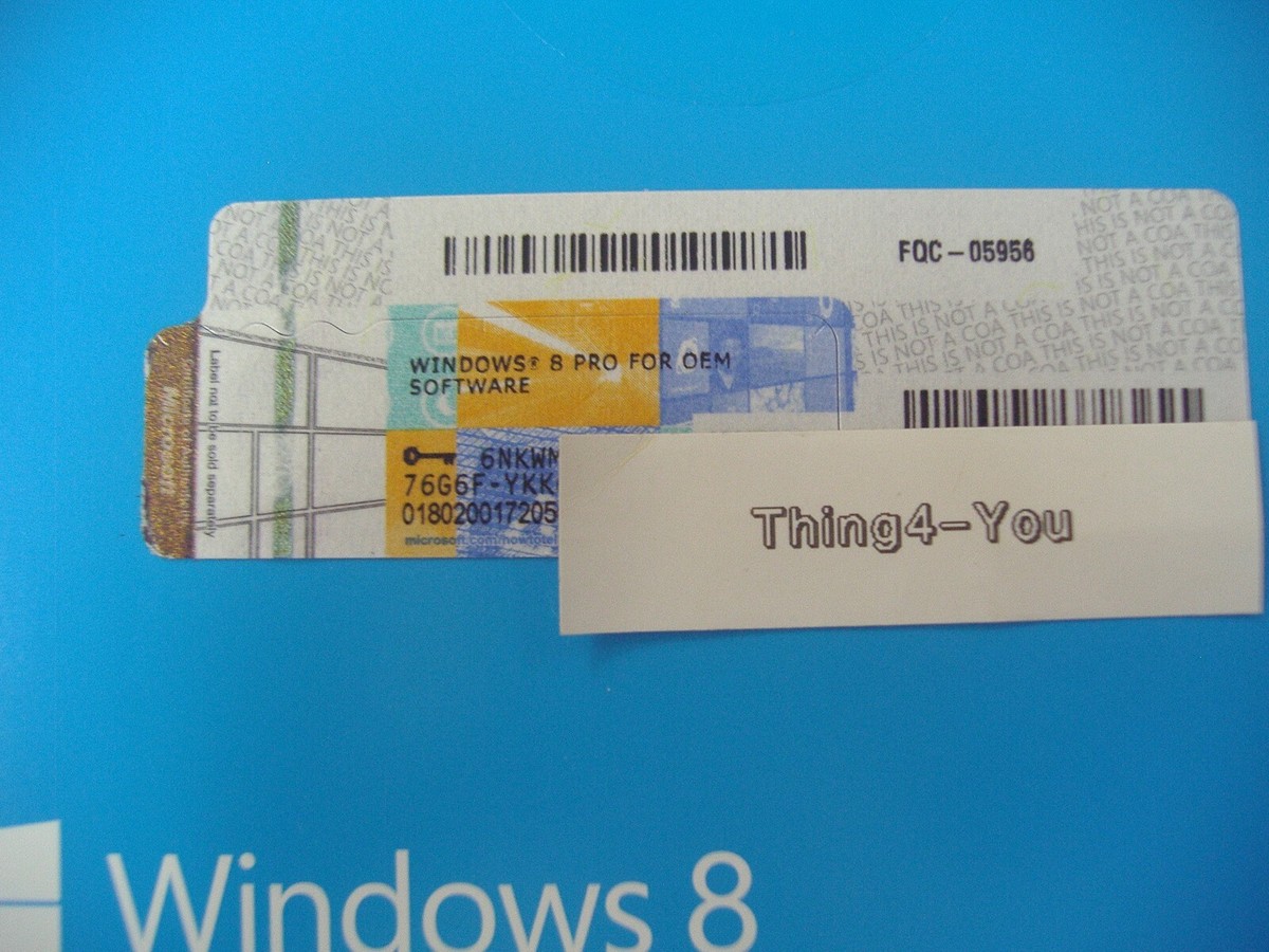 Microsoft Windows 8 Pro x64 64 Bit DVD Full English Version MS WIN