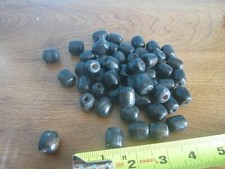 50 ROUND WOODEN BEADS DARK BROWN NATURAL HOBBIES-CRAFTS-MACRAME