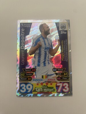 Match Attax 2017-2018 EXTRA - Laurent Depoitre Huddersfield Magic Moments #MM8