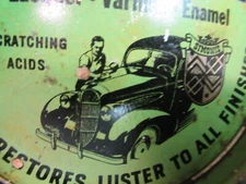 Simoniz Kleener Wax Advertising Tin Furniture & Automobiles Car 1939 FORD TRUCK