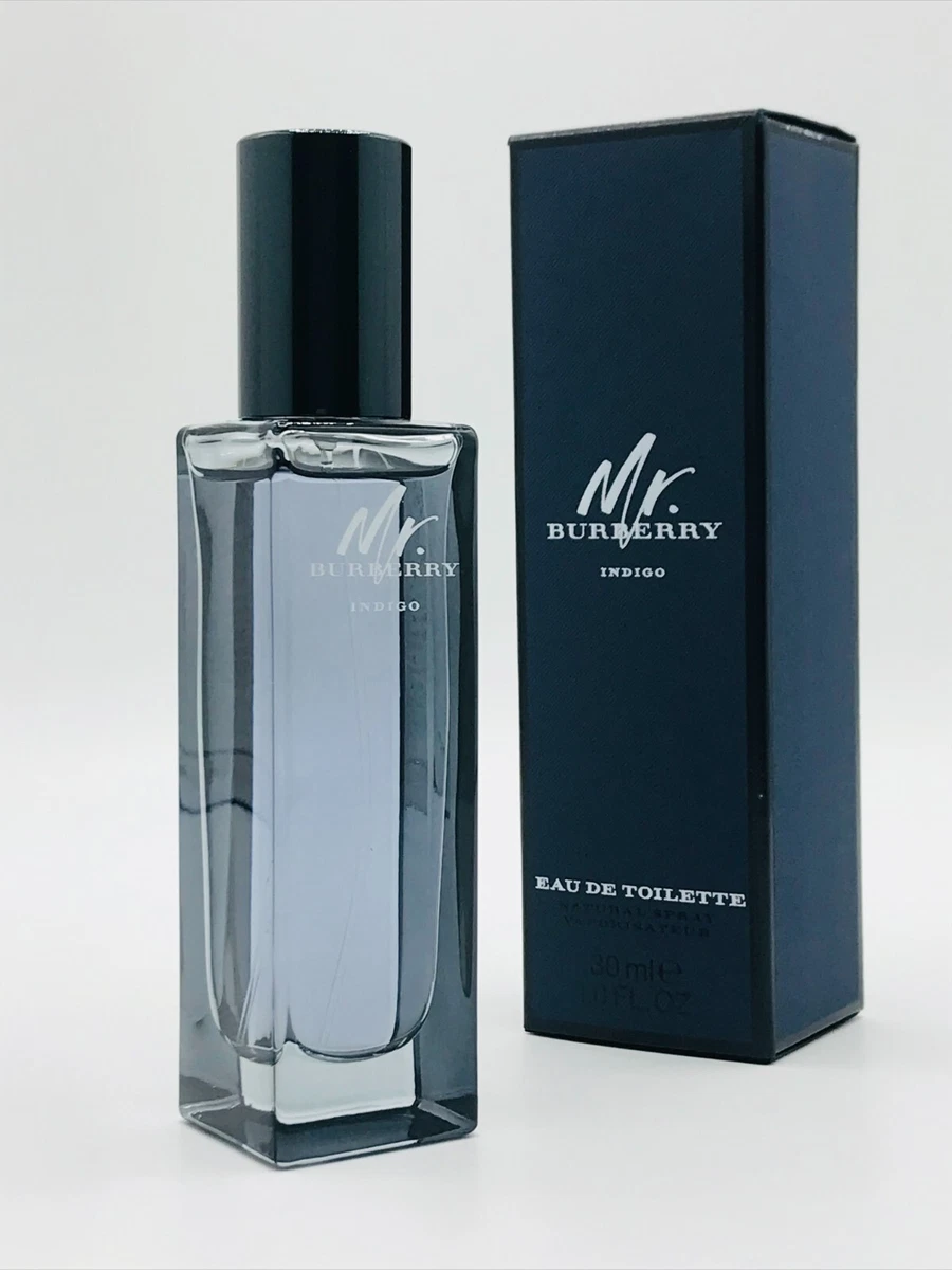 Mr. Burberry Indigo Men Cologne Spray 1.0 oz 30 ml New In Sealed Box