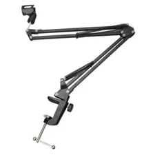 Microphone Mount Holder Adjustable Clamp Arm Stand for Desk Max 4.5cm Diameter