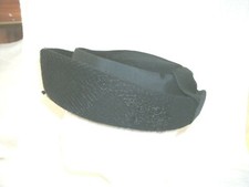 VTG LADIES HAT by PEACHBLOOM Label 1950's Velour Black Brim Up/Netting--Orig