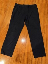 THEORY Mens Blue Straight Leg Stretch Wool Blend Pants 33x28