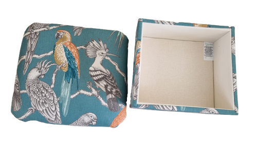 Storage Footstool iLiv SMD Aviary Garden Fabric Pouffe Ottoman Parrots Birds - Picture 27 of 32