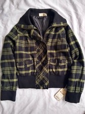 Mudd Womens' Green And Black Plaid Jacket - New