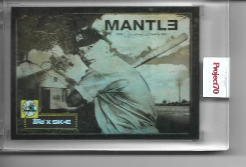 Topps Project 70 Mickey Mantle New York Yankees By DJ Skee RAINBOW FOIL 24/70