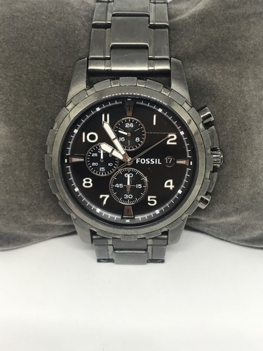 Fossil Fs4721 Mens Smoke Gray Stainless 