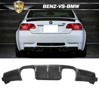 Fit 08-13 BMW E92 3 Series M3 V Style Rear Bumper Lip Diffuser PU - Polyurethane