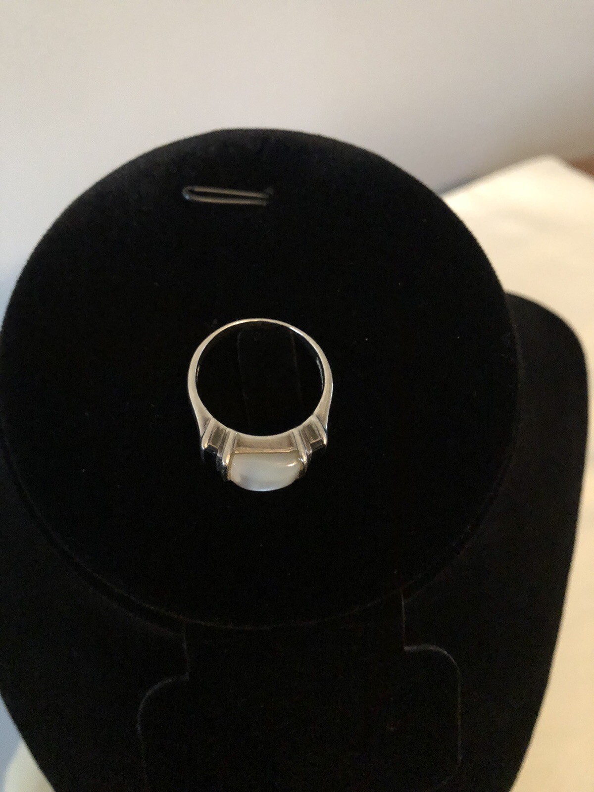 Solid 925 Sterling Silver Ring Mother Of Pearl & … - image 4