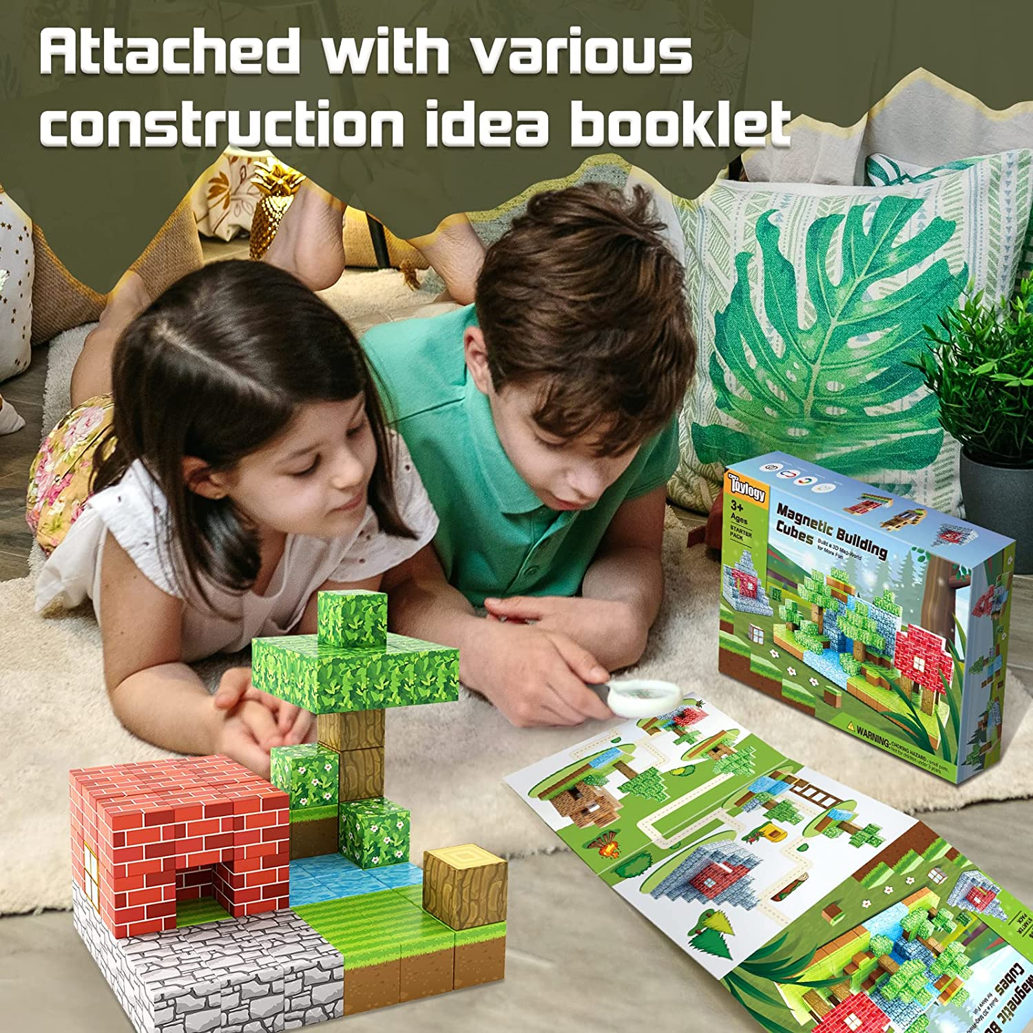 10pcs Magnetic Building Blocks Games Minecraft Toy Diy Kit Toys & Hobby For  Children Educational Magnetic Cube Building Blocks