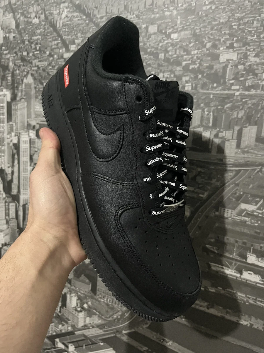 black nike air force 1 supreme