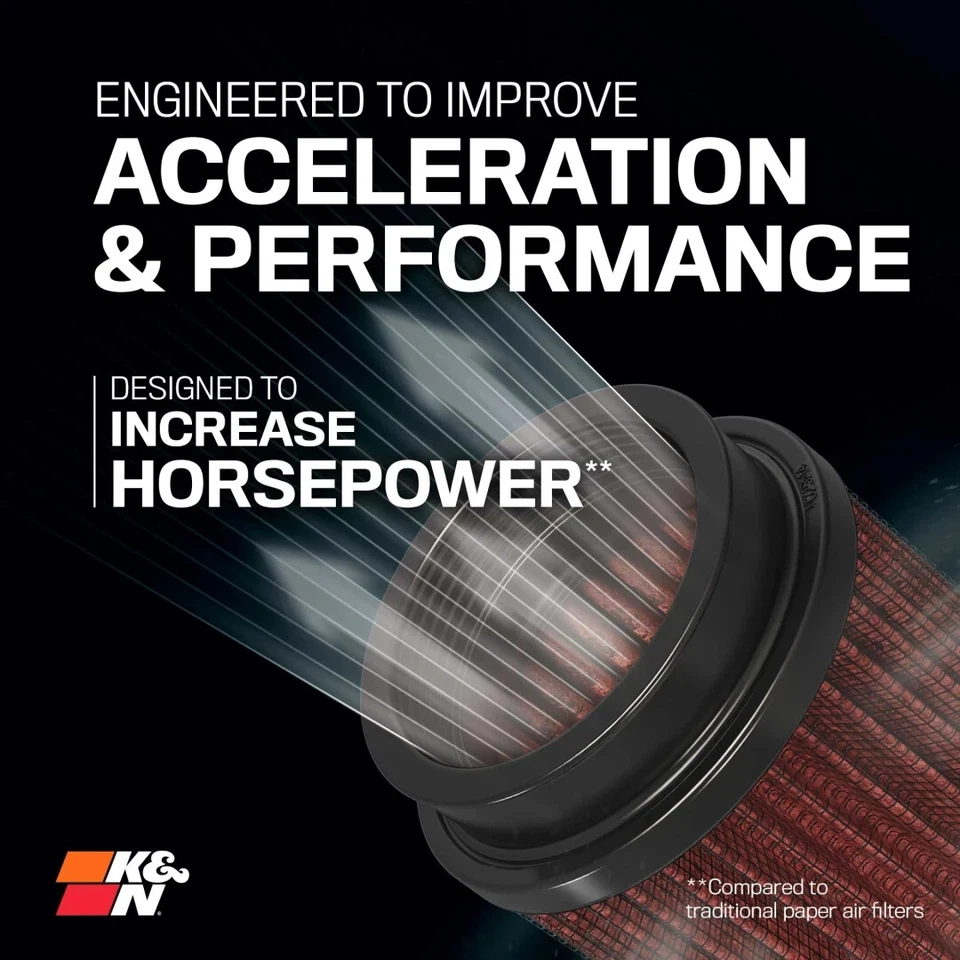 Filtro de aire de rendimiento K&N E-0785 para Ford F-250 F-350 SD 2008-2010 6,4 L diésel Foto 4 de 4